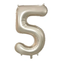 Champagne Foil Number 5 Balloon (86 cm)