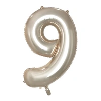Champagne Foil Number 9 Balloon (86 cm)