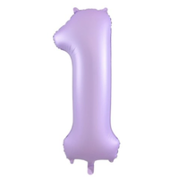 Matt Lilac Number 1 Foil Balloon (86 cm)