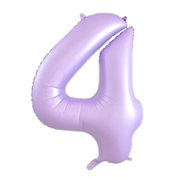 Matt Lilac Foil Number 4 Balloon (86 cm)