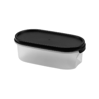 Dry Food Container with Black Lid (500ml) - 1Pk