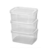 500ml Clear Storage Container - Pk3