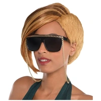 Hip Hop Sunglasses with Gold Chain