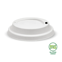 90mm White Plant Fibre BioCup Lid - Pk 1000
