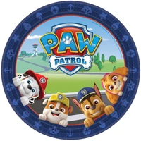 Paw Patrol Adventure Round Plates (23cm) – Pk 8