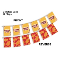 Celebrating NAIDOC Week Fabric Bunting (Double sided-print) - 12 flags - 5m