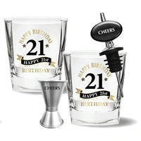 21st Birthday Spirit Glass Set (4 Piece)