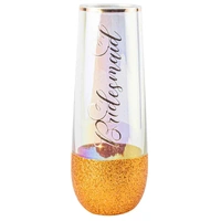 Bridesmaid Stemless Champagne Glass (21 cm)