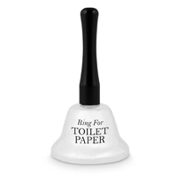White 'Ring For Toilet Paper' Bell