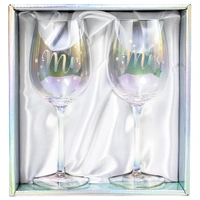Mr & Mrs Holographic Wine Set
