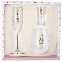 21st Champ Glass Set – Pk 3