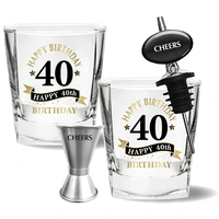 40th Spirit Glass – 4 Piece Gift Set