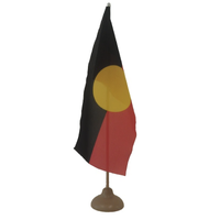 Aboriginal Desk Flag With Base
