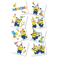 Minions Temporary Tattoos (Pk 8)