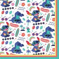 Lilo & Stitch Paper Napkins (16.5 cm) - Pk 16
