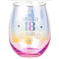 18th Stemless Holographic Glass
