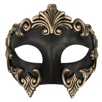 Lorenzo Gold & Black Masquerade Mask