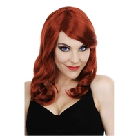 Scarlett Red Wig with Side Fringe