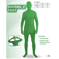 Invisible Man  Green Costume – Adults XL