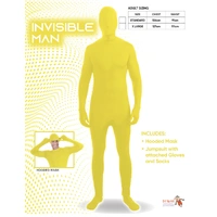 Invisible Man Costume – Adults Yellow