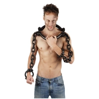 Prison Neck Shackle with Hand Cuffs - 100cm
