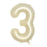 Gold Number 3 Foil Balloon (86 cm)