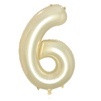Gold Foil Number 6 Balloon (86 cm)