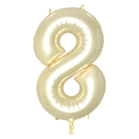 Luxe Gold Number 8 Foil Balloon (86 cm)