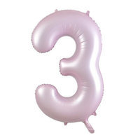 Matte Pink Number 3 Foil Balloon (86 cm)
