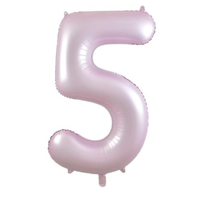 Matte Pink Number 5 Foil Balloon (86 cm)