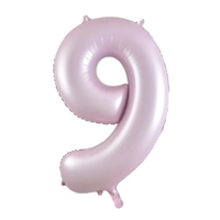 Matte Pink Number 9 Foil Balloon (86 cm)