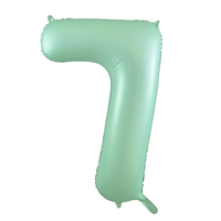 Matte Pastel Mint Number 7 Foil Balloon (86 cm)