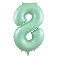 Matte Pastel Mint Number 8 Foil Balloon (86 cm)