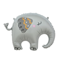 Grey Elephant Foil Balloon (57 cm) - Pk1