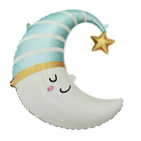 Blue Moon Crescent Balloon (71cm)