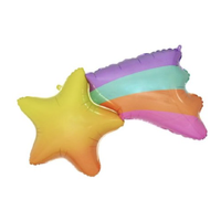 Rainbow Shooting Star Foil Balloon (68 cm)