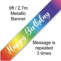 Rainbow Birthday Banner (270 cm)