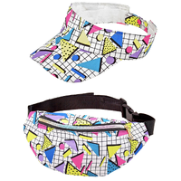 80s Funky Fashion – Visor & Belt Bag