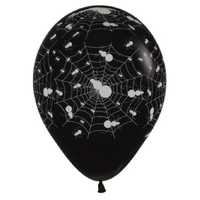 Black Spider Latex Balloon (30 cm) – Pk 50