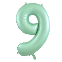Matt Mint Foil Number 9 Balloon (86 cm)