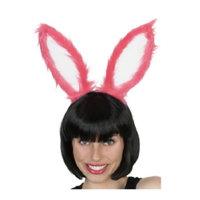 Pink Bunny Ears Headband