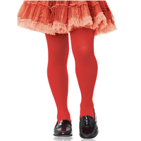 Red Opaque Tights – Kids