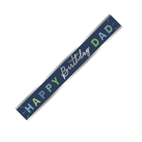 Happy Birthday Dad Foil Banner – 9ft