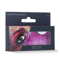 Pink Feather Eyelashes