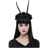 Demon Horn Flower Headband