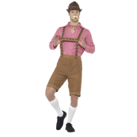 Mr Bavarian Red and Brown Costume