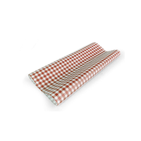 Red Gingham Greaseproof Paper - Pk200