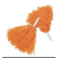 Cheer Orange Pom-Poms – Pk2