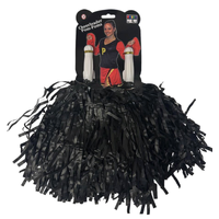 Cheerleader Black Pom-Poms – Pk2