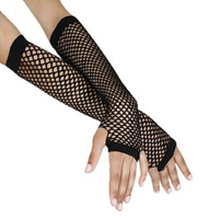 Black Fishnet Gloves 